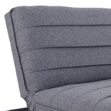 NNEDPE Sarantino 3 Seater Modular Linen Fabric Sofa Bed Couch - Dark Grey