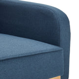 NNEDPE Sarantino 3-Seater Corner Sofa Bed with Chaise Lounge - Blue