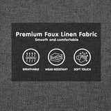 NNEDPE Sarantino 3-Seater Corner Sofa Bed with Chaise Lounge - Dark Grey