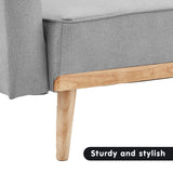 NNEDPE Sarantino 3-Seater Corner Sofa Bed with Chaise Lounge - Light Grey