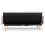 NNEDPE Sarantino 3-Seater Faux Linen Sofa Bed Couch - Beige