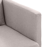 NNEDPE Sarantino 3-Seater Faux Linen Sofa Bed Couch - Beige