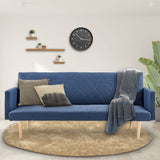 NNEDPE Sarantino 3-Seater Faux Linen Sofa Bed Couch - Blue