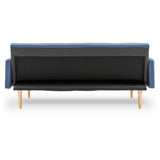 NNEDPE Sarantino 3-Seater Faux Linen Sofa Bed Couch - Blue