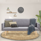 NNEDPE Sarantino 3 Seater Modular Linen Fabric Sofa Bed Couch Light Grey