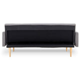 NNEDPE Sarantino 3 Seater Modular Linen Fabric Sofa Bed Couch Light Grey