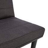 NNEDPE Sarantino 3 Seater M 2620 Modular Linen Sofa Bed Couch - Black