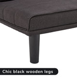 NNEDPE Sarantino 3 Seater M 2620 Modular Linen Sofa Bed Couch - Black