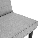 NNEDPE Sarantino 3 Seater Futon Modular Linen Sofa Bed Couch - Light Grey