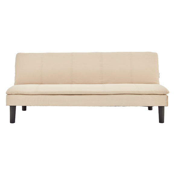 NNEDPE Sarantino 3 Seater Modular Faux Linen Fabric Sofa Bed Couch - Beige