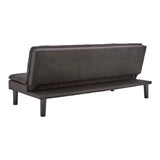 NNEDPE Sarantino 3 Seater Modular Faux Linen Fabric Sofa Bed Couch - Black