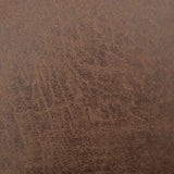 NNEDPE Sarantino Distressed Fabric Sofa Bed Couch Lounge - Brown