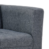 NNEDPE Sarantino 3-Seater Corner Wooden Sofa Bed Lounge Chaise Sofa  Grey