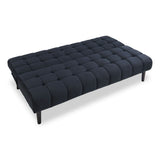 NNEDPE Sarantino Faux Suede Fabric Sofa Bed Furniture Lounge Seat Black