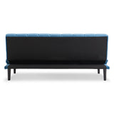 NNEDPE Sarantino Faux Suede Fabric Sofa Bed Furniture Lounge Seat Blue