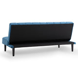 NNEDPE Sarantino Faux Suede Fabric Sofa Bed Furniture Lounge Seat Blue
