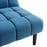 NNEDPE Sarantino Faux Suede Fabric Sofa Bed Furniture Lounge Seat Blue