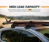 NNEDSZ Universal Car Top Roof Soft Rack Cross Bar Kayak Holder Luggage Carrier