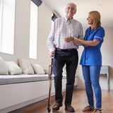 NNECW Folding Cane Seat with Massage Seat Board for Travel Coffee