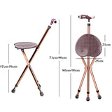 NNECW Folding Cane Seat with Massage Seat Board for Travel Coffee