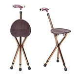 NNECW Folding Cane Seat with Massage Seat Board for Travel Coffee