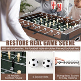 NNECW  Adult-Size Soccer Game Table Table with 2 Balls for Arcade/Home
