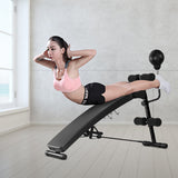 NNECW Adjustable Sit Up Bench with Speed Ball and Stainless Support Frame for Exercise