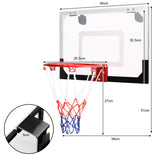 NNECW Mini Basketball Hoop Set with Shatterproof Backboard for Kid/Teen