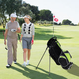 NNECW Golf Stand Bag with 6 Way Divider Carry Organizer for Outdoor Use