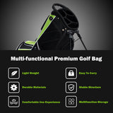 NNECW Golf Stand Bag with 6 Way Divider Carry Organizer for Outdoor Use