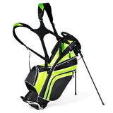 NNECW Golf Stand Bag with 6 Way Divider Carry Organizer for Outdoor Use
