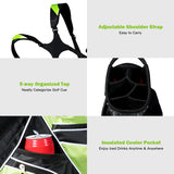 NNECW Golf Stand Bag with 6 Way Divider Carry Organizer for Outdoor Use