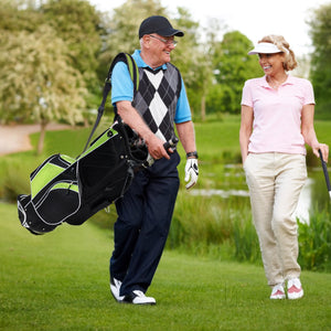 NNECW Golf Stand Bag with 6 Way Divider Carry Organizer for Outdoor Use
