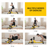 NNECW 3-in-1 Multifunctional Squat Machine for Home Gym