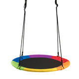 NNECW Adjustable Flying Saucer Tree Swing with Multiple Functions for Kids