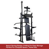 NNECW Multifunctional Weight Lifting Bench with Adjustable Height for Exercise