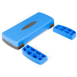 NNECW Adjustable Workout Aerobic Stepper with 4 Risers for Gym