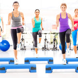 NNECW Adjustable Workout Aerobic Stepper with 4 Risers for Gym