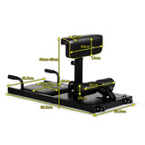 NNECW Black 8-in-1 Multifunctional Squat with Additional Anti-skid Measures for Gym