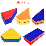 NNECW 4-In-1 Multi-functional Combination Sofa Set with Durable PU Surface for Kids-Multicolour