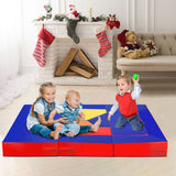 NNECW 4-In-1 Multi-functional Combination Sofa Set with Durable PU Surface for Kids-Multicolour