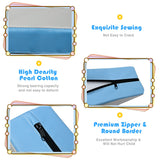 NNECW 4-In-1 Multi-functional Combination Sofa Set with Durable PU Surface for Kids-Blue
