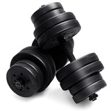 NNECW 30kg Free Weight Dumbbell Set  with Grip for Gym & Home