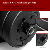 NNECW 30kg Free Weight Dumbbell Set  with Grip for Gym & Home
