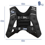 NNECW Workout Vest with Adjustable Buckles and Mesh Bag for Exercise