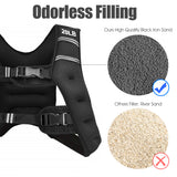 NNECW Workout Vest with Adjustable Buckles and Mesh Bag for Exercise