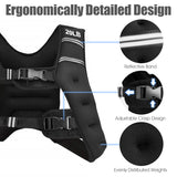 NNECW Workout Vest with Adjustable Buckles and Mesh Bag for Exercise