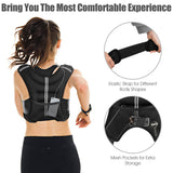 NNECW Workout Vest with Adjustable Buckles and Mesh Bag for Exercise