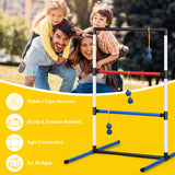 NNECW Ladder Toss Game Set with 6 PE Bolas for Leisure Play