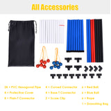 NNECW Ladder Toss Game Set with 6 PE Bolas for Leisure Play